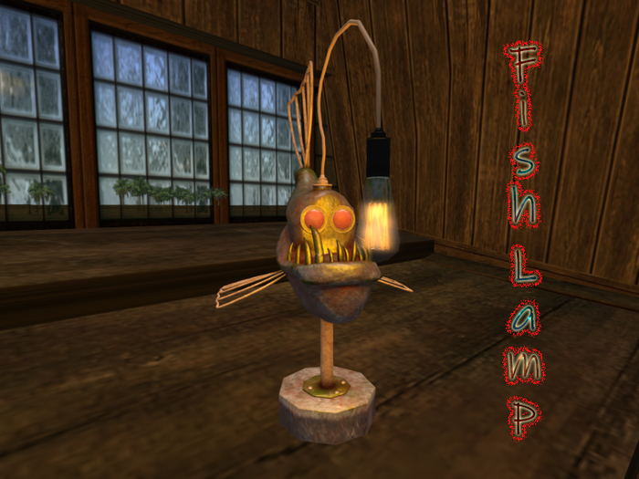 Second Life Marketplace Fish Lamp